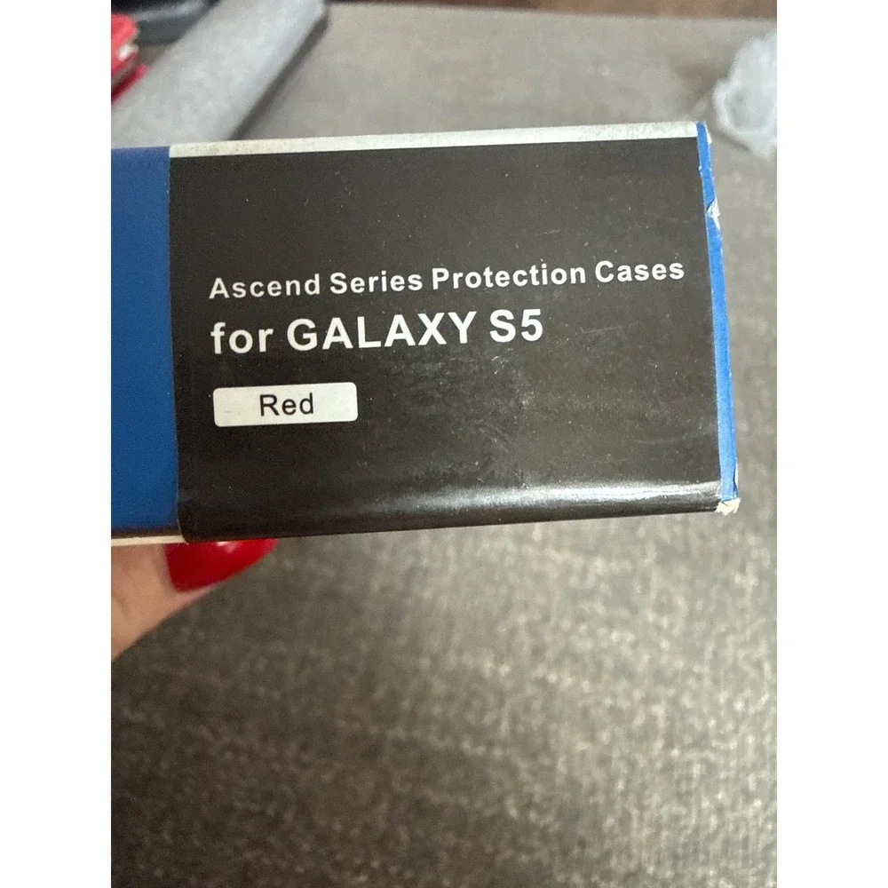 Red Ascend Series Protection Case‎ for Samsung Galaxy S5 with Screen Protector